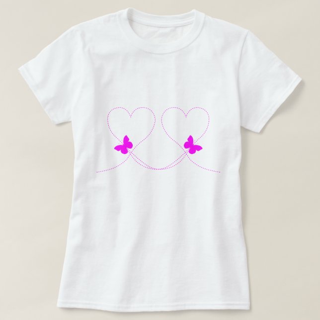 Flying Butterflies-T - Shirt (Design vorne)
