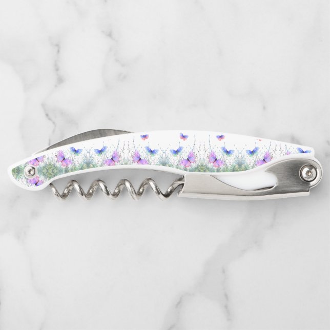 Flying Butterflies Waiter's Corkschraube Kellnermesser (Rückseite)