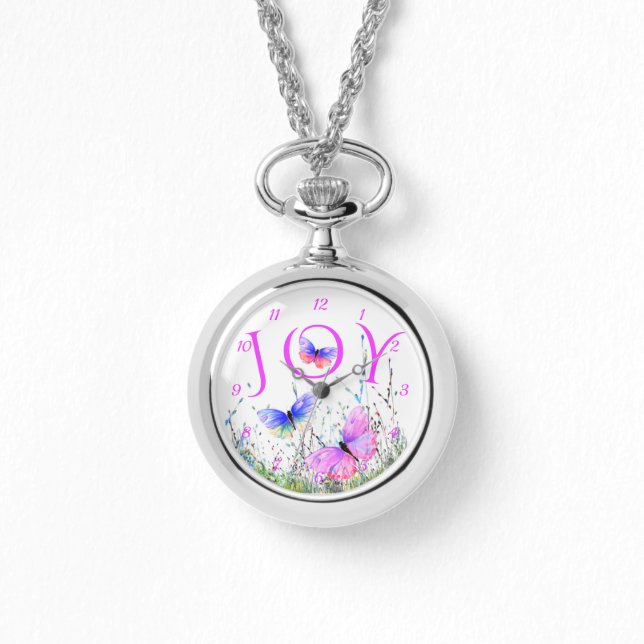 Flying Butterflies Watch Spring Joy Armbanduhr (Vorderseite)