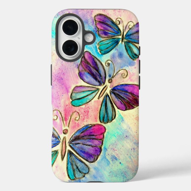 Flying Butterflly iPhone Case (Rückseite)