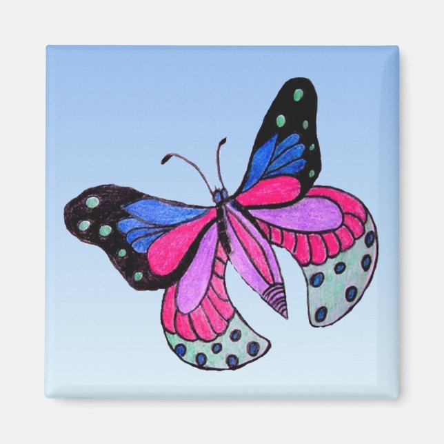 Flying Butterfly Magnet (Vorne)