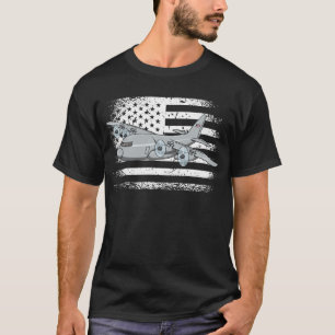 Flying C-130 American Flag Military C130 Hercules T-Shirt