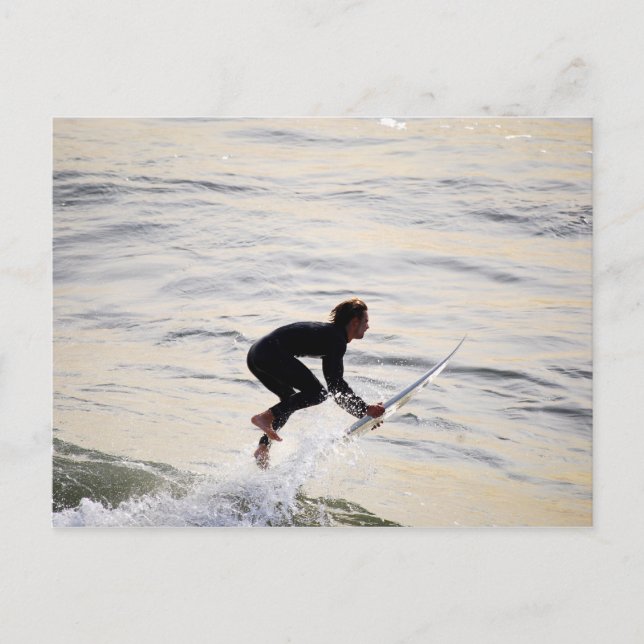 "Flying California Surfer Postcard" Postkarte (Vorderseite)
