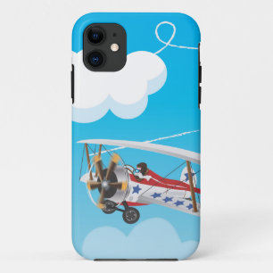 Flying-Cartoon mit zwei Flugzeug Case-Mate iPhone Hülle