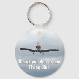 Flying Club Keyring mit Light Aircraft. Schlüsselanhänger