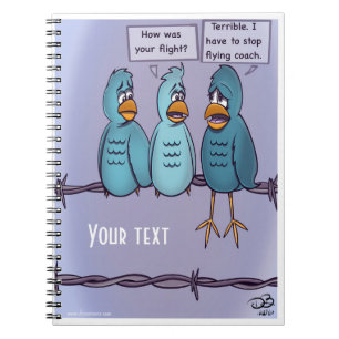 Flying Coach Spiral Notebook Notizblock