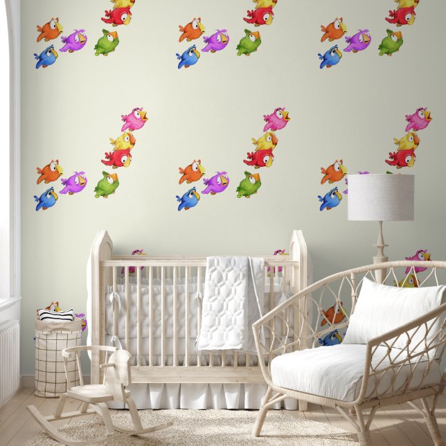 Flying Colorful Bird Tapete (Kinder)