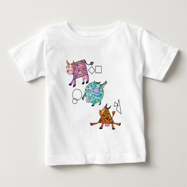 Flying Cows Baby T - Shirt (Vorderseite)