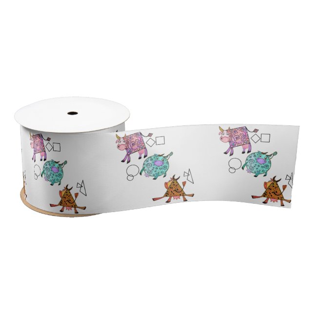 Flying Cows Ribbon Satinband (Spule)