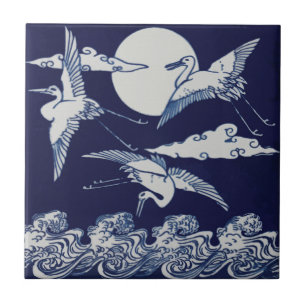 Flying Crane Tile - Christopher Dresser Fliese