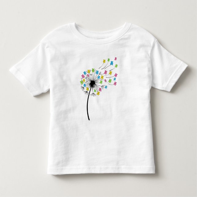 Flying cute bears dandelion flow kleinkind t-shirt (Vorderseite)