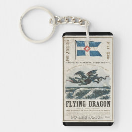 Flying Dragon Clipper Segelschiff 1858 Schlüsselanhänger