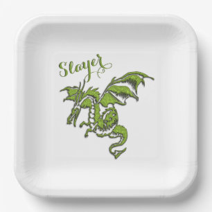 Flying Dragon Design Pappteller