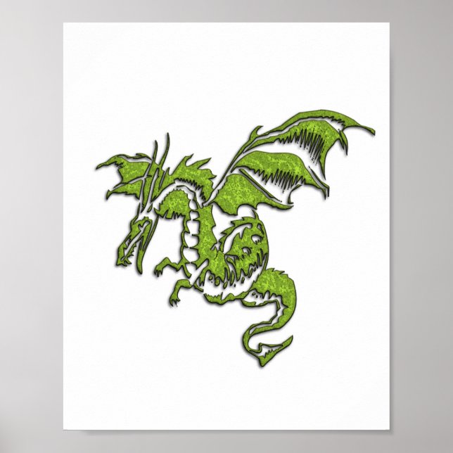 Flying Dragon Design Poster (Vorne)