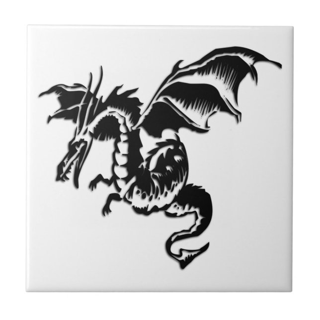 Flying Dragon Fliese (Vorderseite)