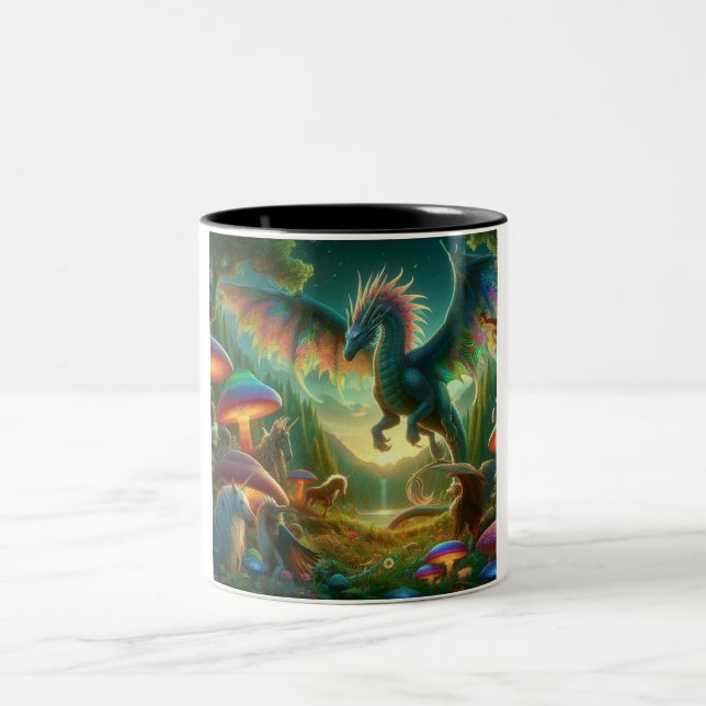 Flying Dragon Zweifarbige Tasse (Mittel)