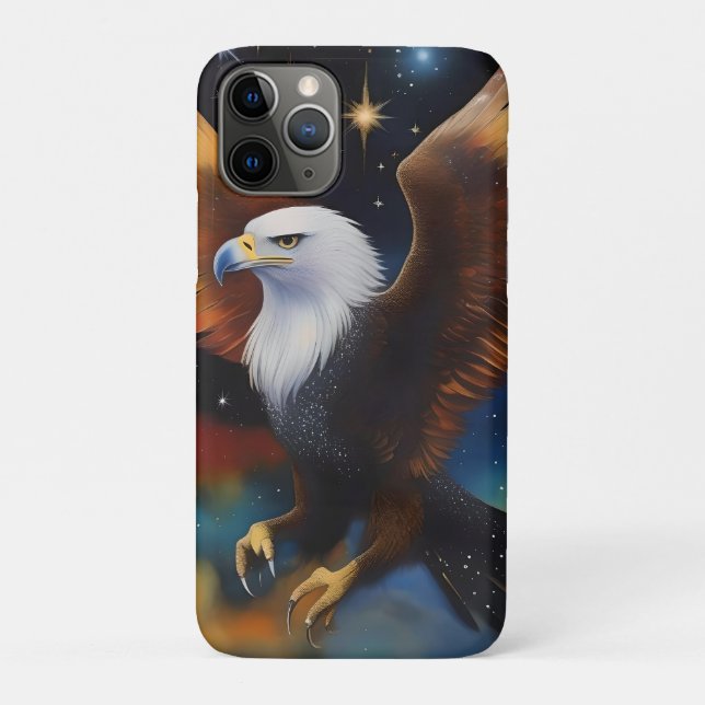Flying Eagle Colorful Cosmic Art, Case-Mate iPhone Hülle (Rückseite)
