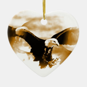 Flying Eagle Keramik Ornament