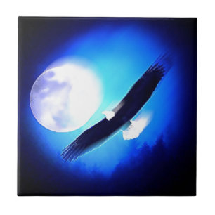 Flying Eagle & Moon Fliese