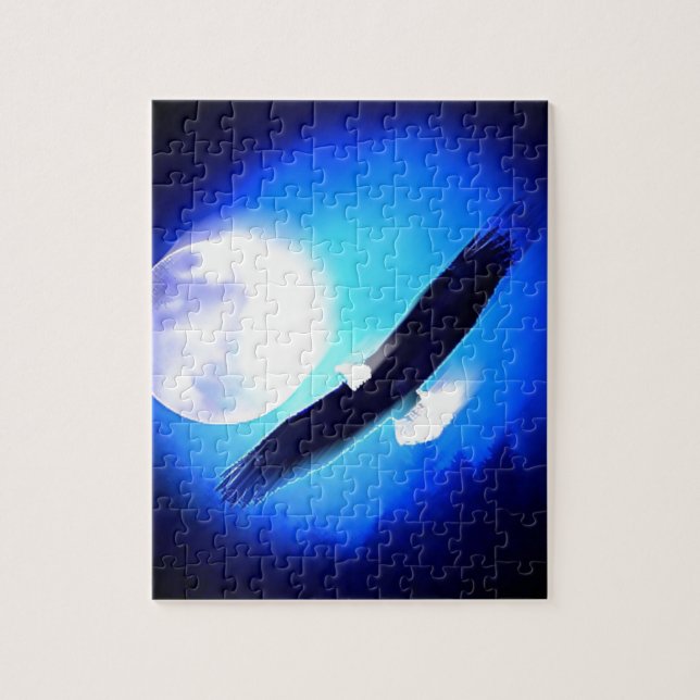 Flying Eagle & Moon Puzzle (Vertikal)