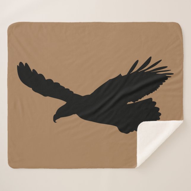 Flying Eagle Sherpa Blanket wählen Farbe Sherpadecke (Vorderseite (Horizontal))