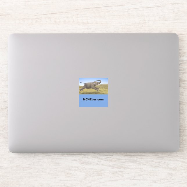 Flying Elephant-Laptop-Aufkleber von NC4Ever.com Aufkleber (Computer)