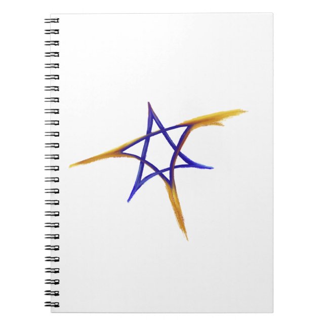 Flying Fiery Star im David-Notebook Notizblock (Vorderseite)