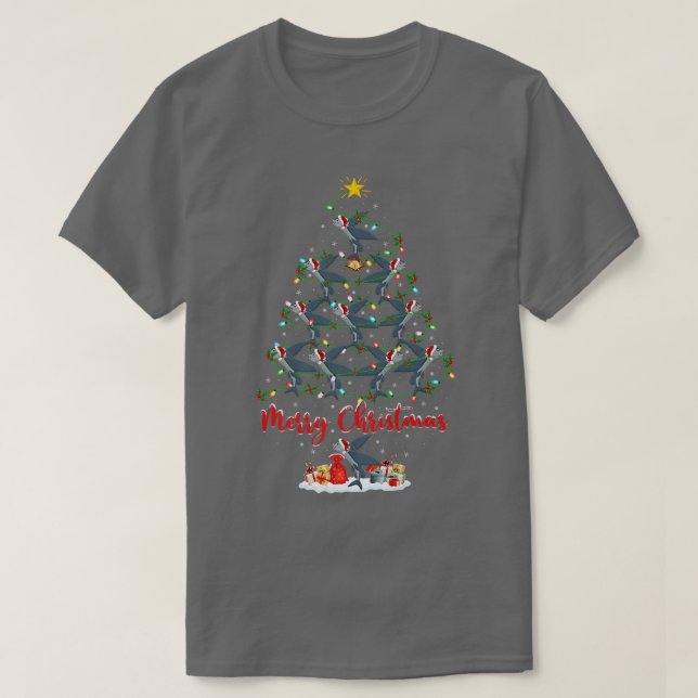 Flying Fish Lover Matching Santa Flying Fish Chris T-Shirt (Design vorne)