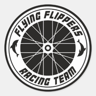 Flying Flippers Racing - Aufkleber Rund