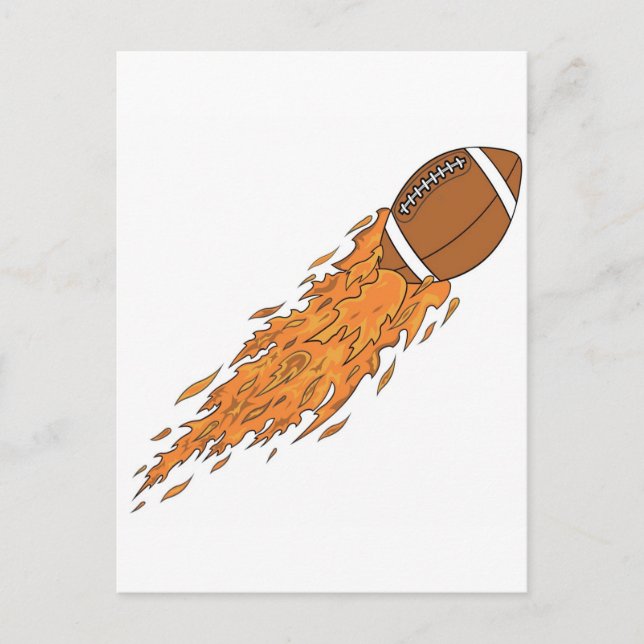 Flying Football Postkarte (Vorderseite)