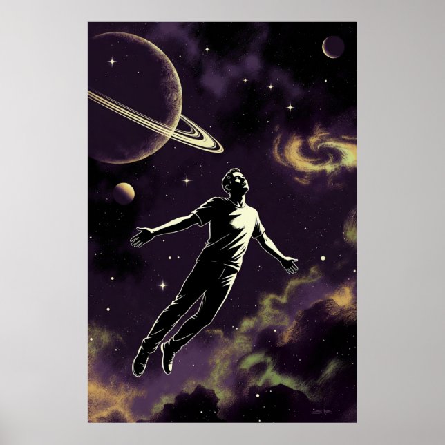Flying For Photons matte poster (Vorne)