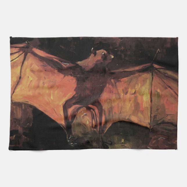 Flying Fox Bat von Vincent van Gogh Handtuch (Horizontal)