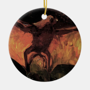 Flying Fox Bat von Vincent van Gogh Keramik Ornament