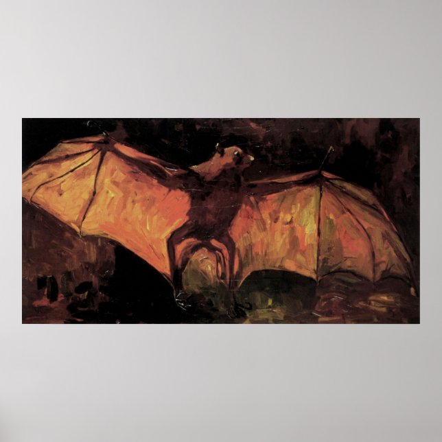 Flying Fox Bat von Vincent van Gogh Poster (Vorne)