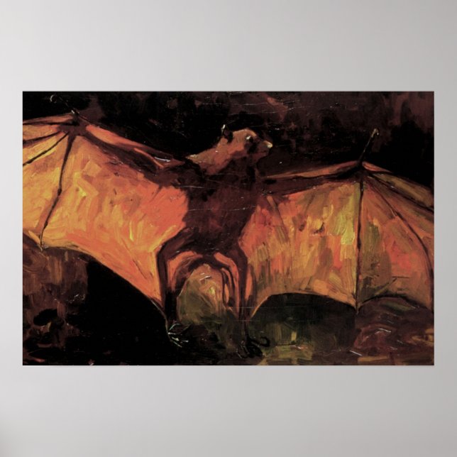 Flying Fox Bat von Vincent van Gogh Poster (Vorne)