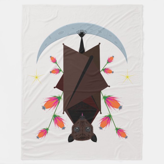 Flying Fox Fleece Blanket (3 Größen) (Vorderseite)