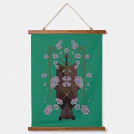 Flying Fox Jade Wood Topped Tapestory Wandteppich Mit Holzrahmen