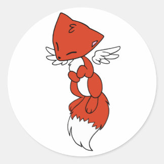 Flying Fox Runder Aufkleber