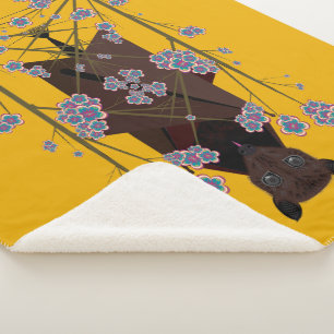 Flying Fox Senf Sherpa Blanket (3 Größen) Sherpadecke