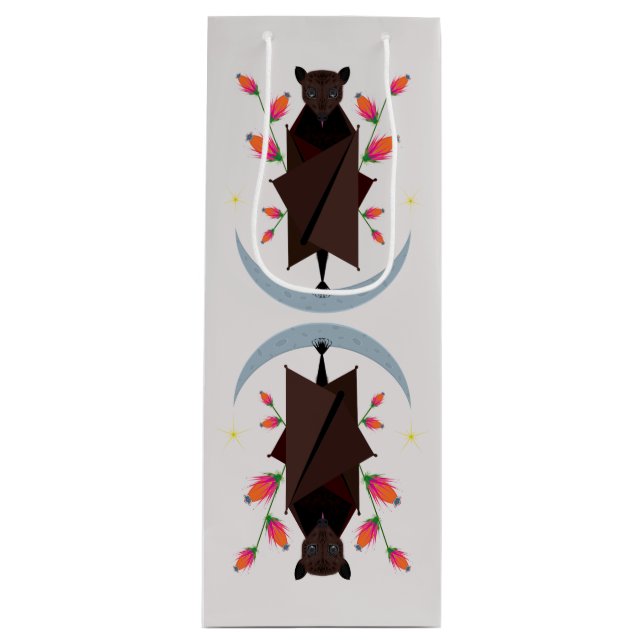 Flying Fox Winel-Geschenktasche Geschenktüte Für Weinflaschen (Vorderseite)