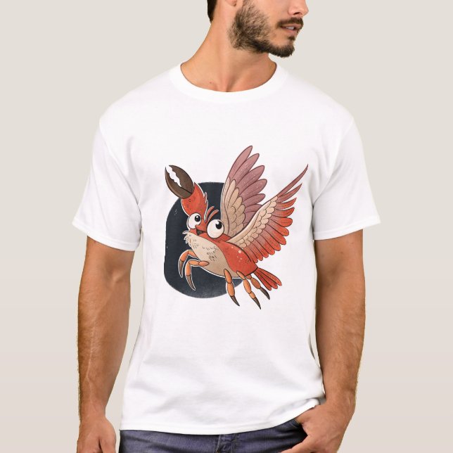 Flying Funny Crab T-Shirt (Vorderseite)