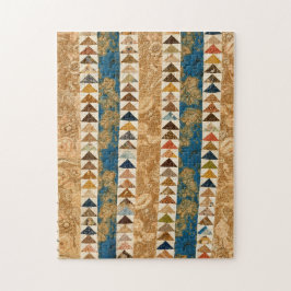 Flying-Gänse-Quilt Puzzle