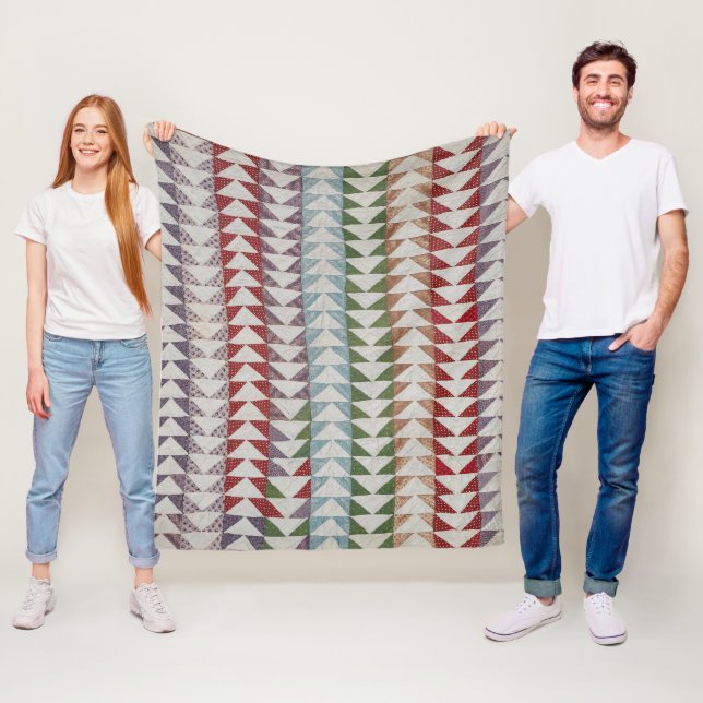 Flying-Gänse-Steppmuster Fleecedecke (Beispiel)