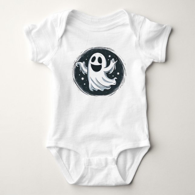 Flying Ghost Baby Strampler (Vorderseite)