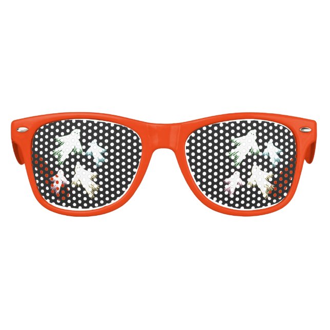 Flying Ghosts-Halloween-Party Sonnenbrille (Vorderseite)