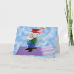 Flying Gnome Feiertagskarte