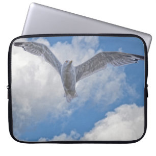 Flying Gull Bird Wildlife Birdlover Geschenk Laptopschutzhülle