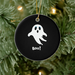 Flying Halloween Ghost Keramik Ornament