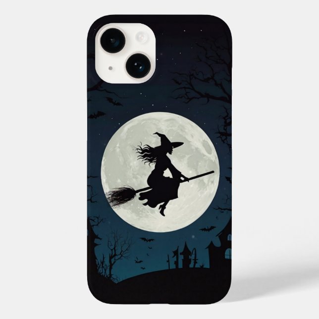 Flying Hexe auf Broom Case-Mate iPhone Hülle (Rückseite)