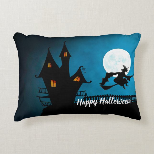 Flying Hexe Dekokissen (Vorderseite)